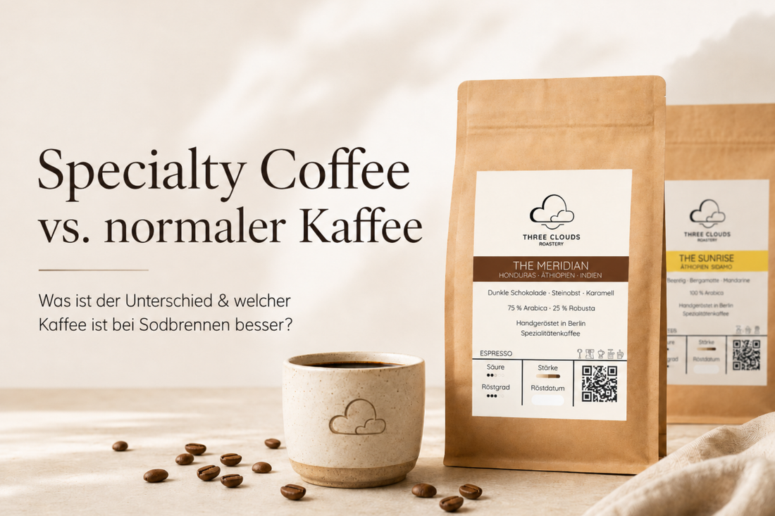 Specialty Coffee vs. normaler Kaffee: Was ist der Unterschied und welcher Kaffee ist bei Sodbrennen besser?