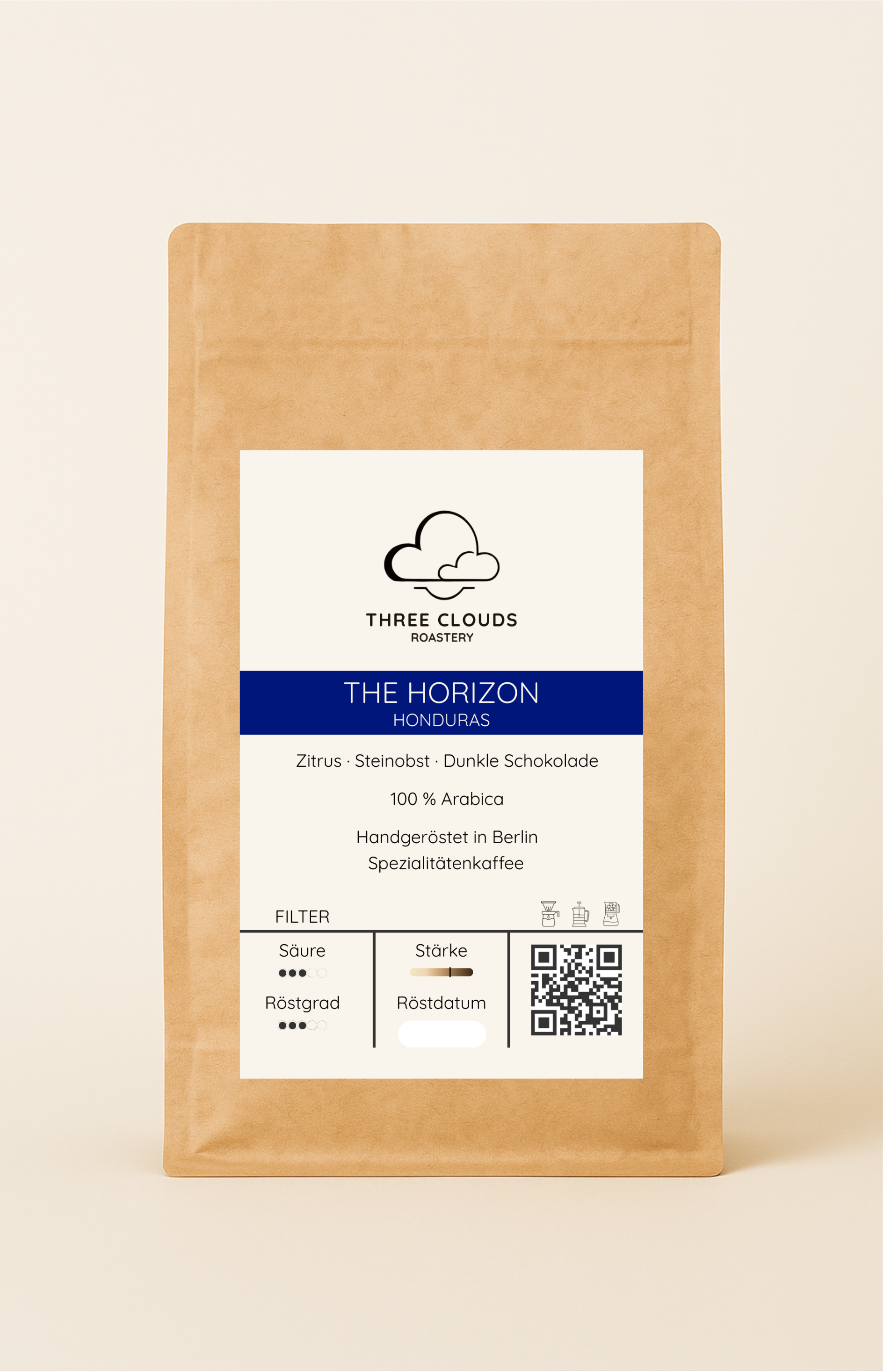 Three Clouds The Horizon – Single Origin Filterkaffee, ganze Bohnen